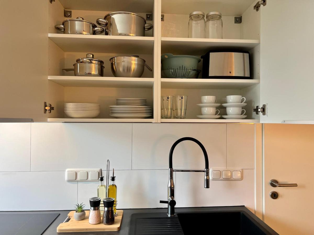 Design Apartment Mit Balkon - Kueche - Netflix エッセン エクステリア 写真